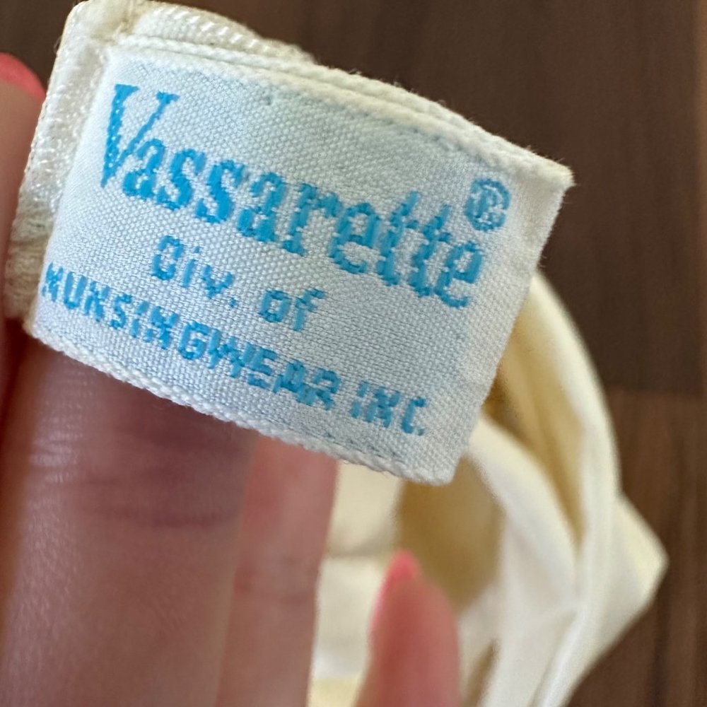 Vassarette vintage 1950s white ivory nylon sleeveless nightgown slip robe set - Picture 9 of 9